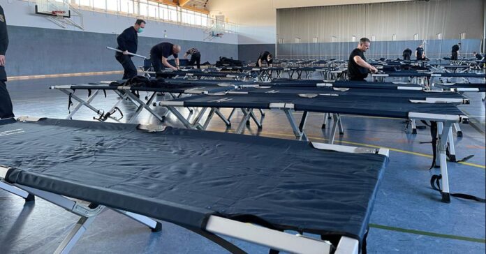 Die Krahnendonkhalle wird zur Flüchtlingsunterkunft. (Quelle: Stadt Mönchengladbach)