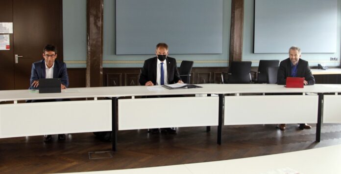 Die drei OBM Arnold, Klopfer und Palmer (Quelle: Stadt Tübingen)