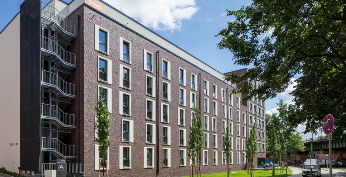 Wohnraum für Studierende: die Smartments student in Hamburg. (GBI Holding AG/Bernadette Grimmenstein)